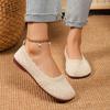 Fashion Women's Shoes On Sale 2024 One Kick Women Flats Autumn Round Toe Breathable Mesh Solid Solft Sole Casual Flats Large Size Shoes