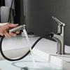 Pull Out Bathroom Washbasin Faucet Brass Sink Tap Flexible Hot and Cold Water Mixer Faucet Deck Mounted Bathroom Accessories