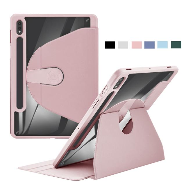 Гибридный тонкий чехол для Samsung Galaxy Tab A7 A8 A9 plus S6 Lite S7 FE S8 S9 Plus 12,4 дюйма S8 Ultra 360 Вращающаяся обложка с держателем для карандаша