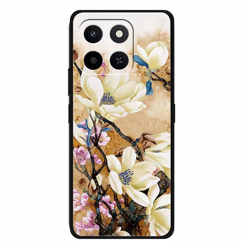 Чехол-бампер с 3D-цветами из мягкого силикона для Honor X7d 4G 5G, Чехол-накладка для телефона с тиснением для Honor Play 10T 400 Smart 4G 5G, Защитная сумка на заднюю панель