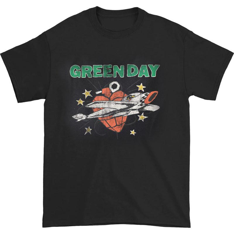 ZX Green Day Band Rock Casual TShirt Mens and Womens Luxury Band Brand