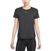 Dri-Fit One Classic Влагоотводящая Быстросохнущая Дышащая Однотонная Футболка Обычного Покроя Женские топы FN2799-013