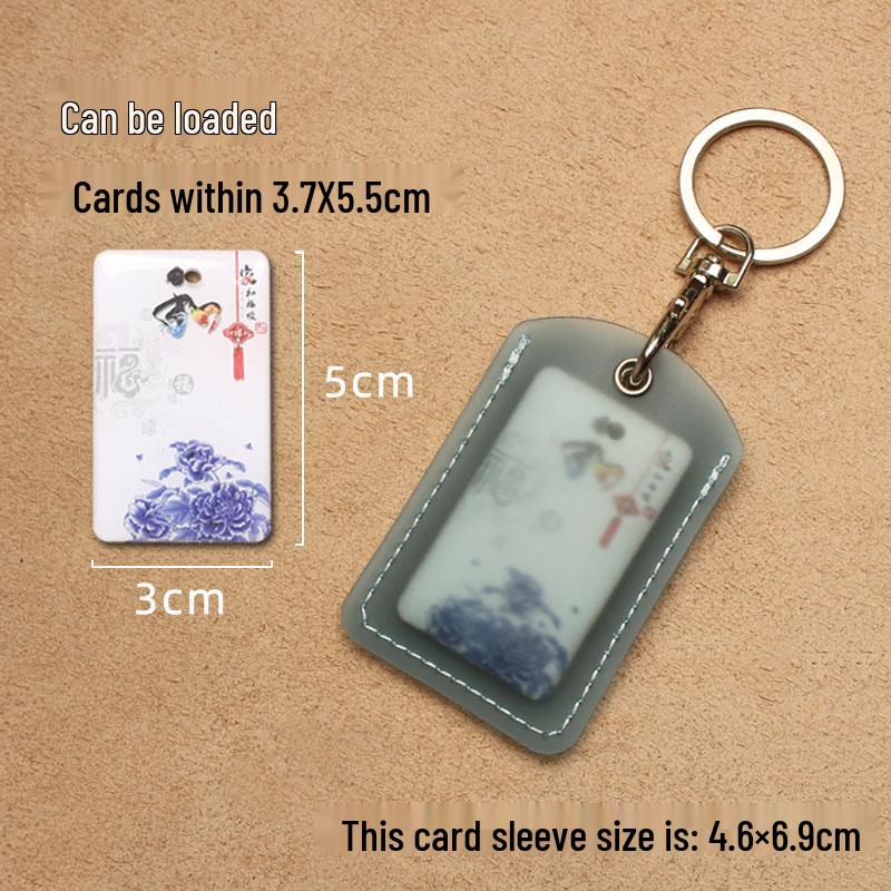 Прозрачный каплевидный держатель для пропусков и рукав для карточки лифта