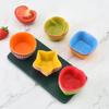 5PCS Silicone Mold Cupcake Cake Muffin Baking Bakeware Nonstick Heat Resistant Reusable Silicone CupCake Molds Baking Mold