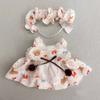 20CM Cap Dress Suit Multicolor Hairband Suspender Gift Doll Clothes  Cotton Stuffed Doll