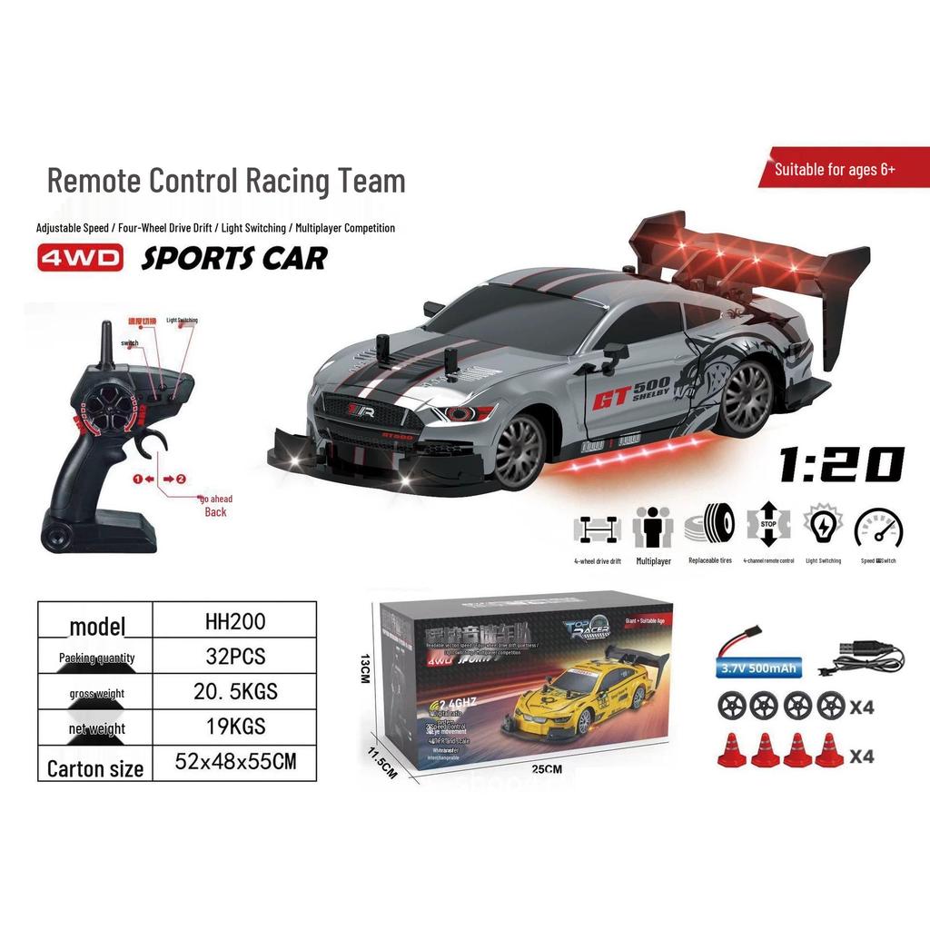 Высокоскоростная RC дрифт-машина: GTR Competition 4WD Mustang