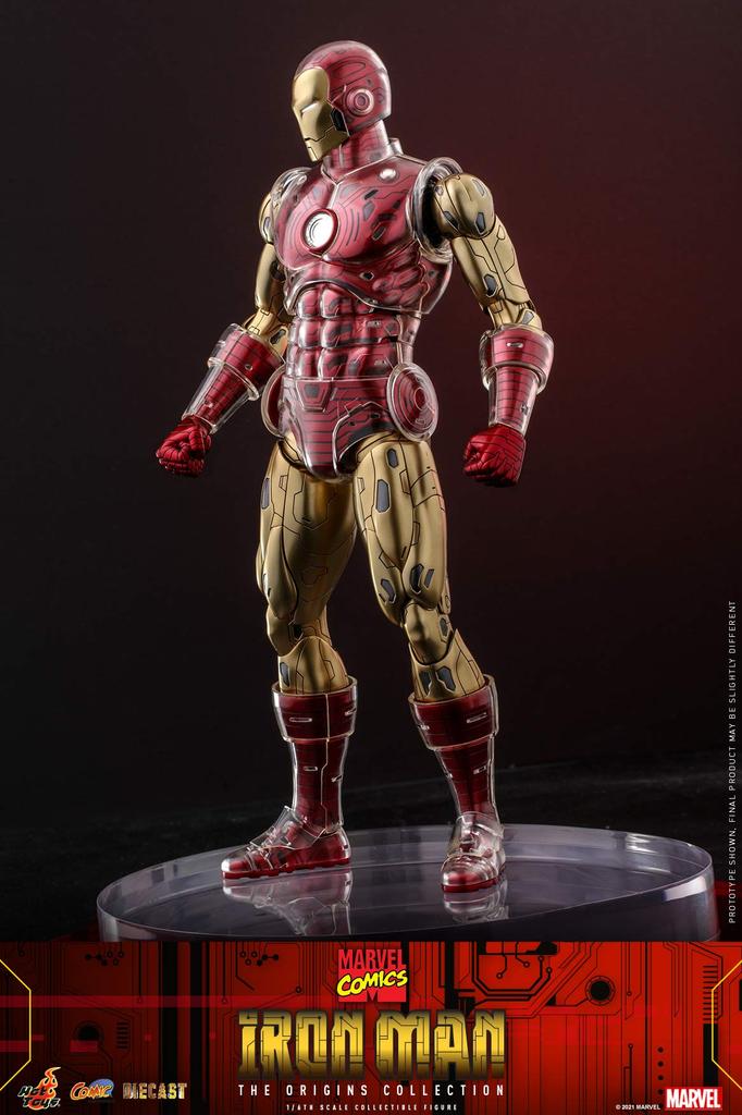 Comic Masterpiece DIECAST Origins Collection Marvel Comics Iron Man Scale Figure Red 1/6