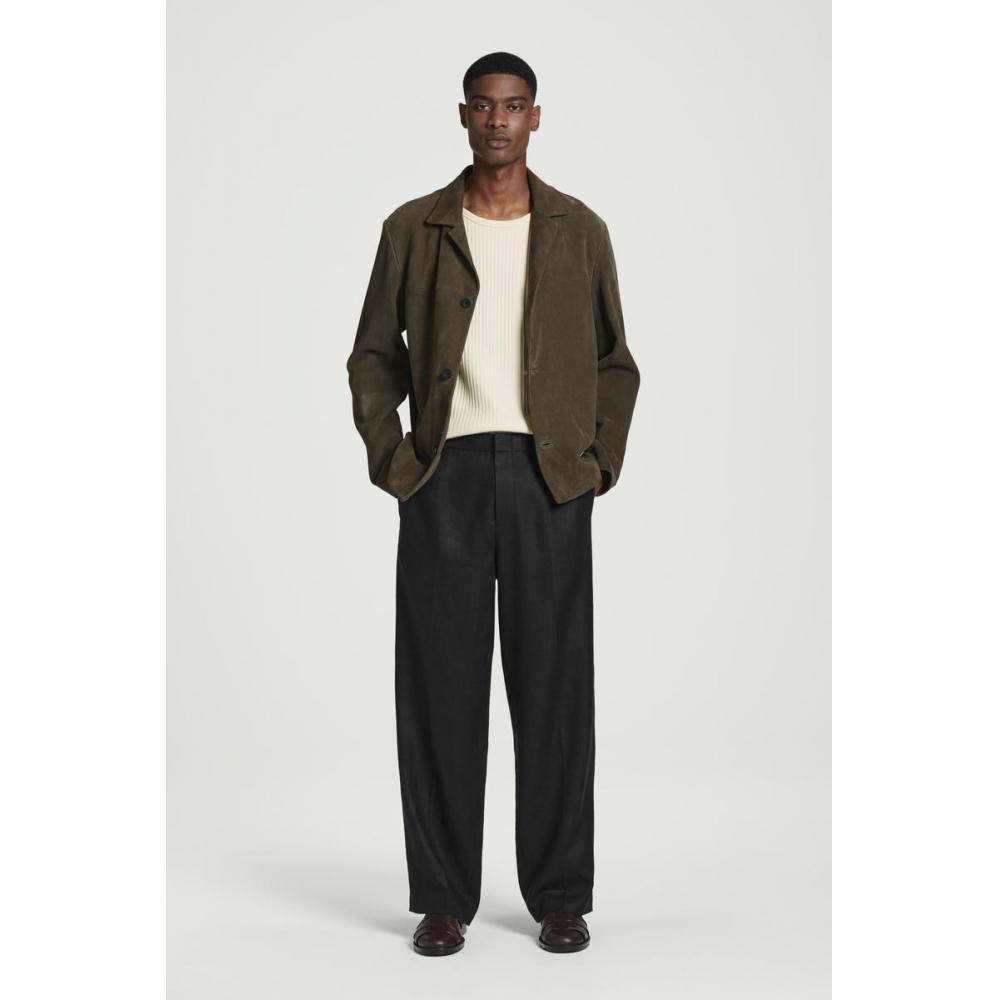 COS Японская облегающая ребристая хлопковая майка