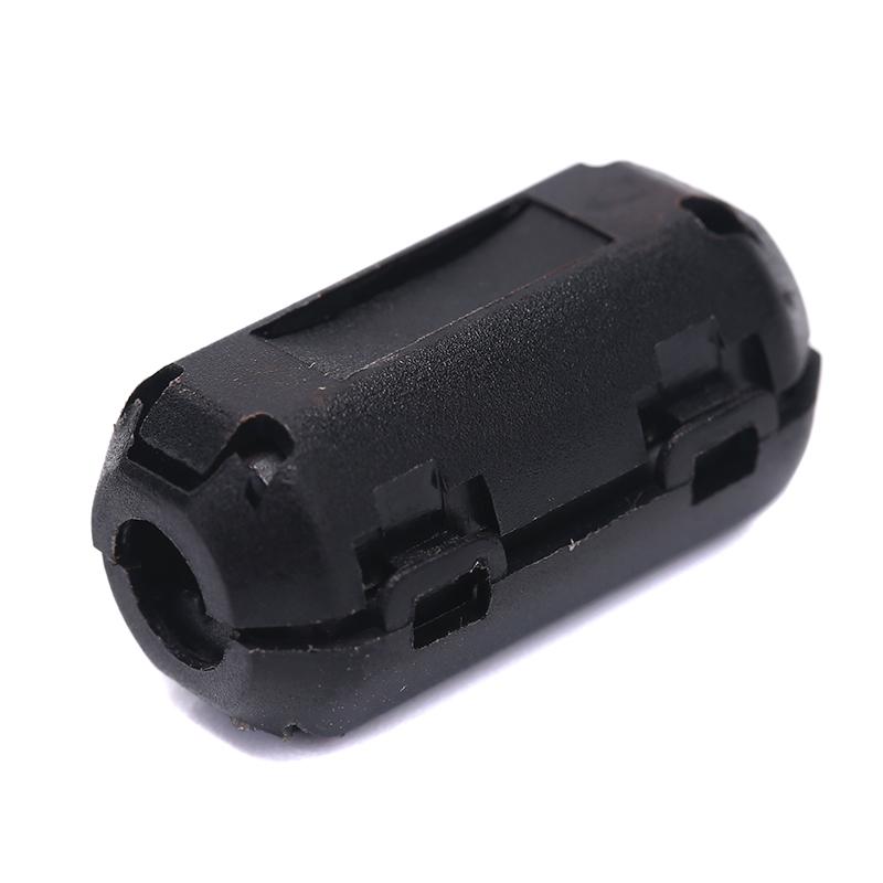 5Pcs 3.5Mm Noise Suppressor Emi Rfi Clip Choke Ferrite Core Cable Filter Black