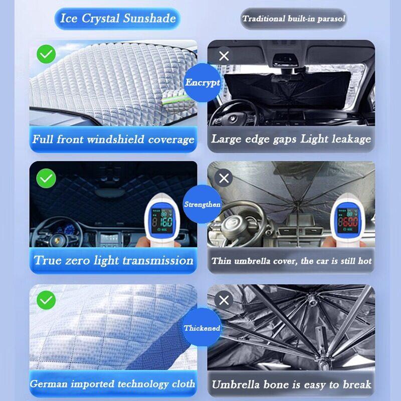 Солнцезащитный козырек, лобовое стекло автомобиля, козырек от солнца и снега, водостойкая защита, автомобильный магнитный чехол, чехол на переднее лобовое стекло автомобиля