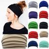 Nonslip Elastic Fold Yoga Hairband Stretch Hair Band Turban Running Headwrap Wide Sports Headband