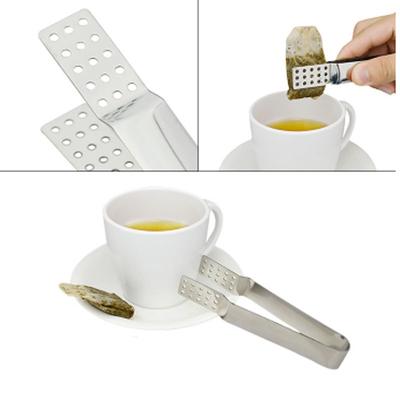 Аксессуары для чайного сервиза, небольшой зажим для еды из нержавеющей стали, зажим для чайного пакетика, защита от ожогов