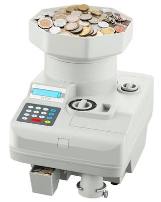 Coin Counter, Professional Coin Sorter with LED Display Holds Up To 11000 Coins, Automatic Coin Sorter and Wrapper Machine for All Coins