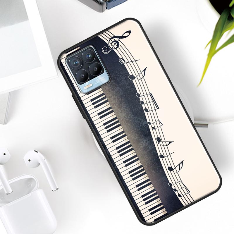 Музыкальная Пианино Элегантный Чехол Для Realme 15 11 12 13 14 Pro Plus C63 C61 C55 C51 C53 C25 C65 C67 C71 C75 GT6 GT7 Pro