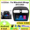 9-дюймовый автомобильный радиоприемник мультимедиа для Mitsubishi Mirage Attrage 2012-2023 BT WiFi GPS Car-play Android Auto Video Player