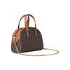 Michael Kors Сумка для боулинга, Сумка, Сумка на плечо, Сумка через плечо, Женская, Искусственная кожа с коровьей кожей, Темно-коричневая 32F3G6WC0B-252