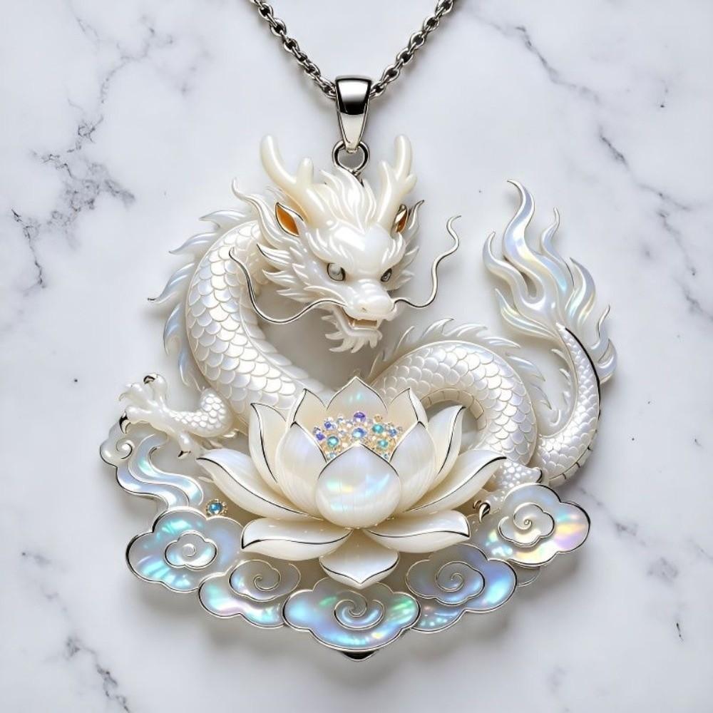 Exquisite Nine-tailed Vixen Pendant Deer Chinese Lion Clavicle Chain Anniversary Gift