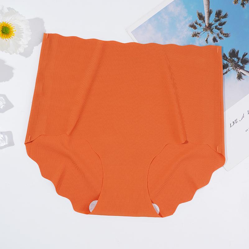 High Waist Panties for Women Plus Size Ice Silk Seamless Briefs Women Soft Underpants