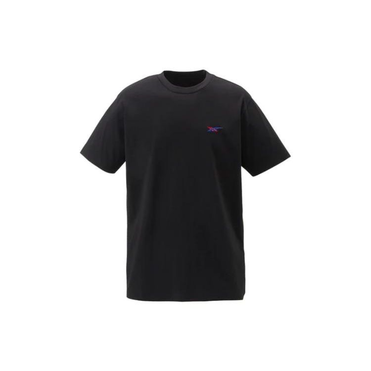 ONITSUKA TIGER Crew Neck Pullover Short Sleeve T-Shirt Unisex Tops Black 2183B200-001