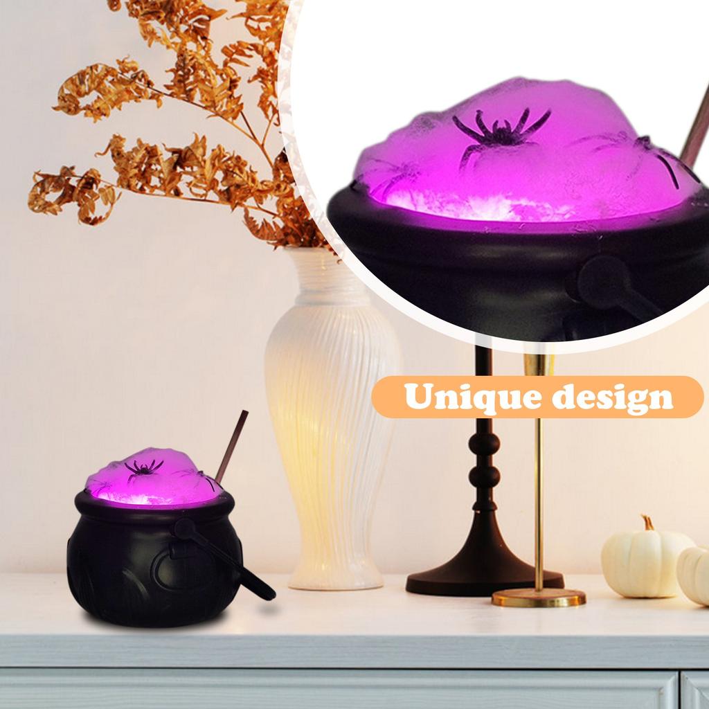 Funny Halloween DIY Witch Color Changing Stirring Pot Set Party Desktop Decoration Ornaments Cos Witch Props