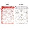 Strap Snowflake Design Organza Bags Drawstring Candy Pouch Gift Pouches Jewelry Packaging Bags