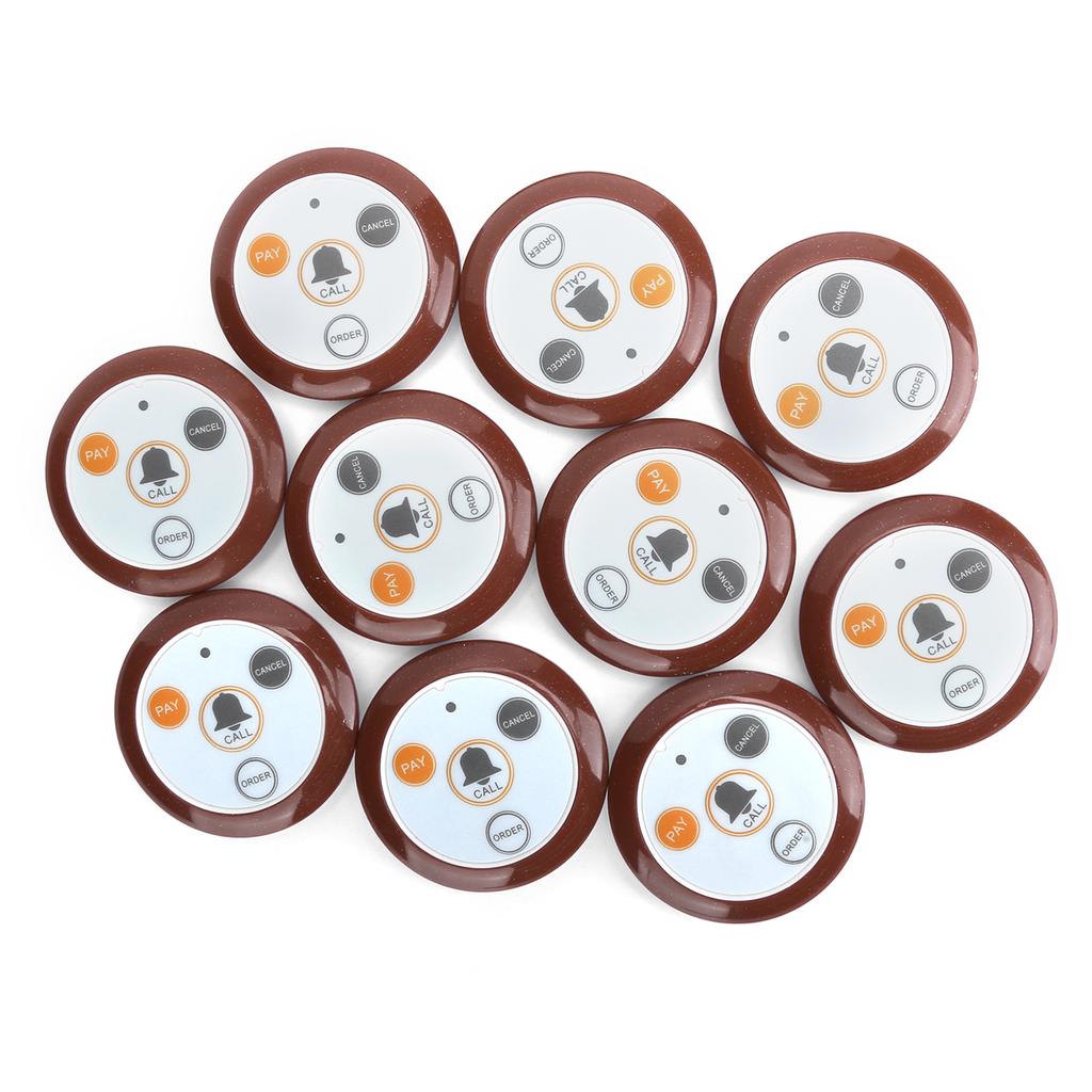 10 шт. Беспроводная пейджерная система вызова для ресторана SUC04 433,92 МГц DC6V