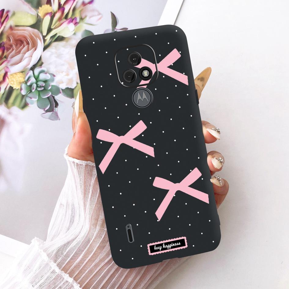For Motorola Moto E7 Plus Case XT2081-1 Fashion Butterfly Bowknot Soft Silicone Cover For Moto E7 E7i Power XT2097-13 TPU Fundas