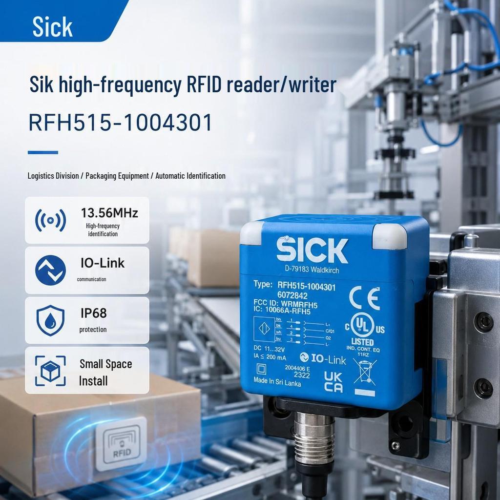 SICK RFH515-1004301 Industrial 13.56MHz Short-Range RFID Reader/Writer