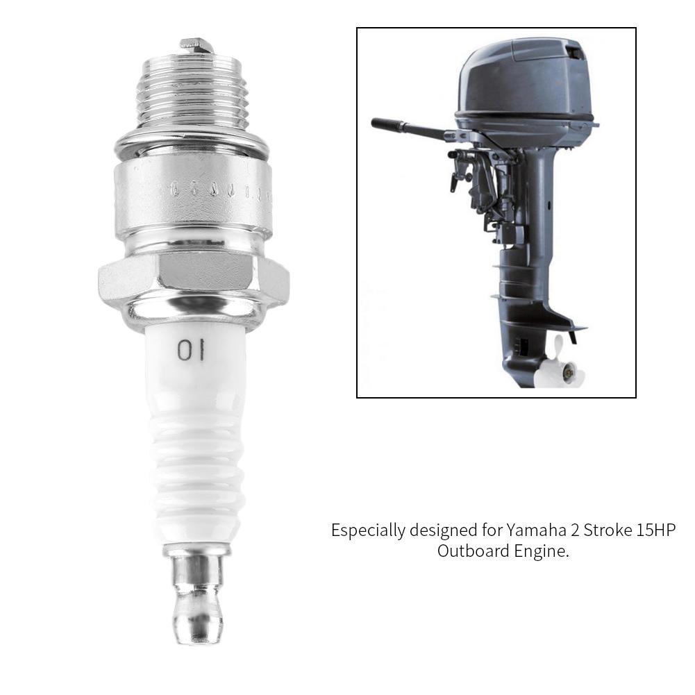 1Pc Spark Plug B7HS 5110 for Yamaha 2 Stroke 15HP Outboard Engine