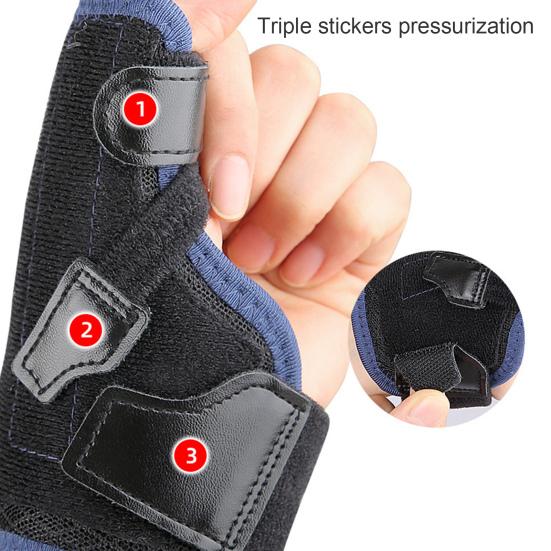 Thumb Support Brace with Fastener Tape Wear Resistant Breathable Pain Relief Compression Joint Thumb Splint Hand Brace