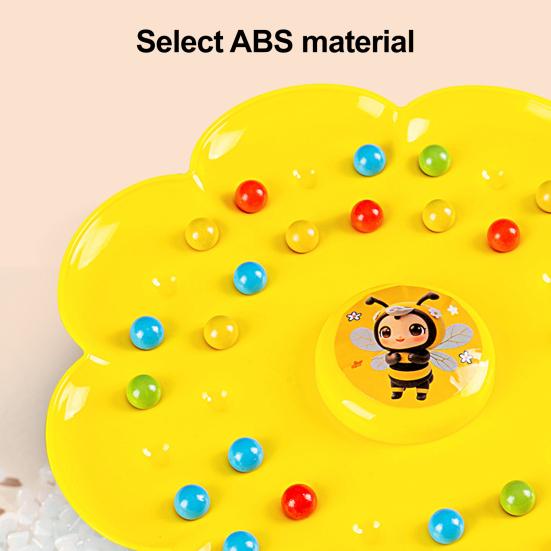 Magnetic Bee Bean Picking Game with Headband Color Cognition Kids Parents