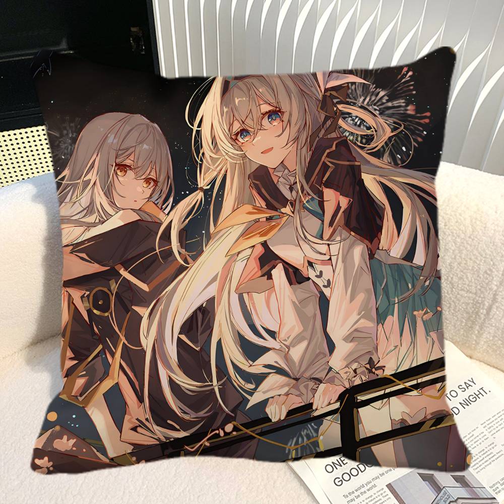 Игровой Чехол для Подушки Honkai Star Rail Firefly Квадратная Подушка Спальня Диван Подушка для Отдыха и Комфорта Автомобиль Домашний Декор