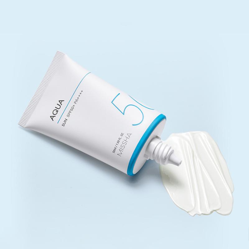 MISSHA Солнцезащитный крем Allaround Safe Block Aqua SPF50+/PA++++ с BB-кремом Missha Perfect Cover (6 вариантов)