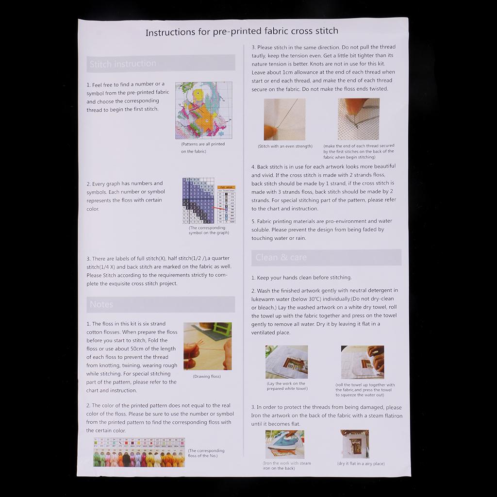 Набор для вышивки крестом своими руками. Предварительно напечатанные целующиеся коты 11CT