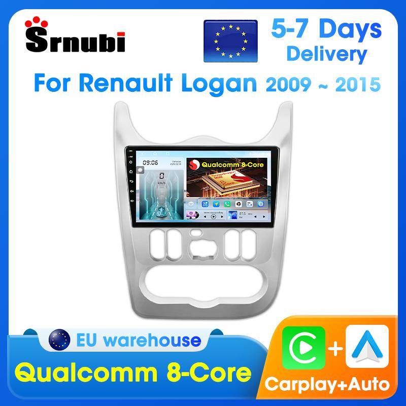 Autoradio Android pour Renault Logan 1 Sandero 2009 2010 2011 2012-2015 Largus Dacia Duster Carplay lecteur multimédia automatique stéréo