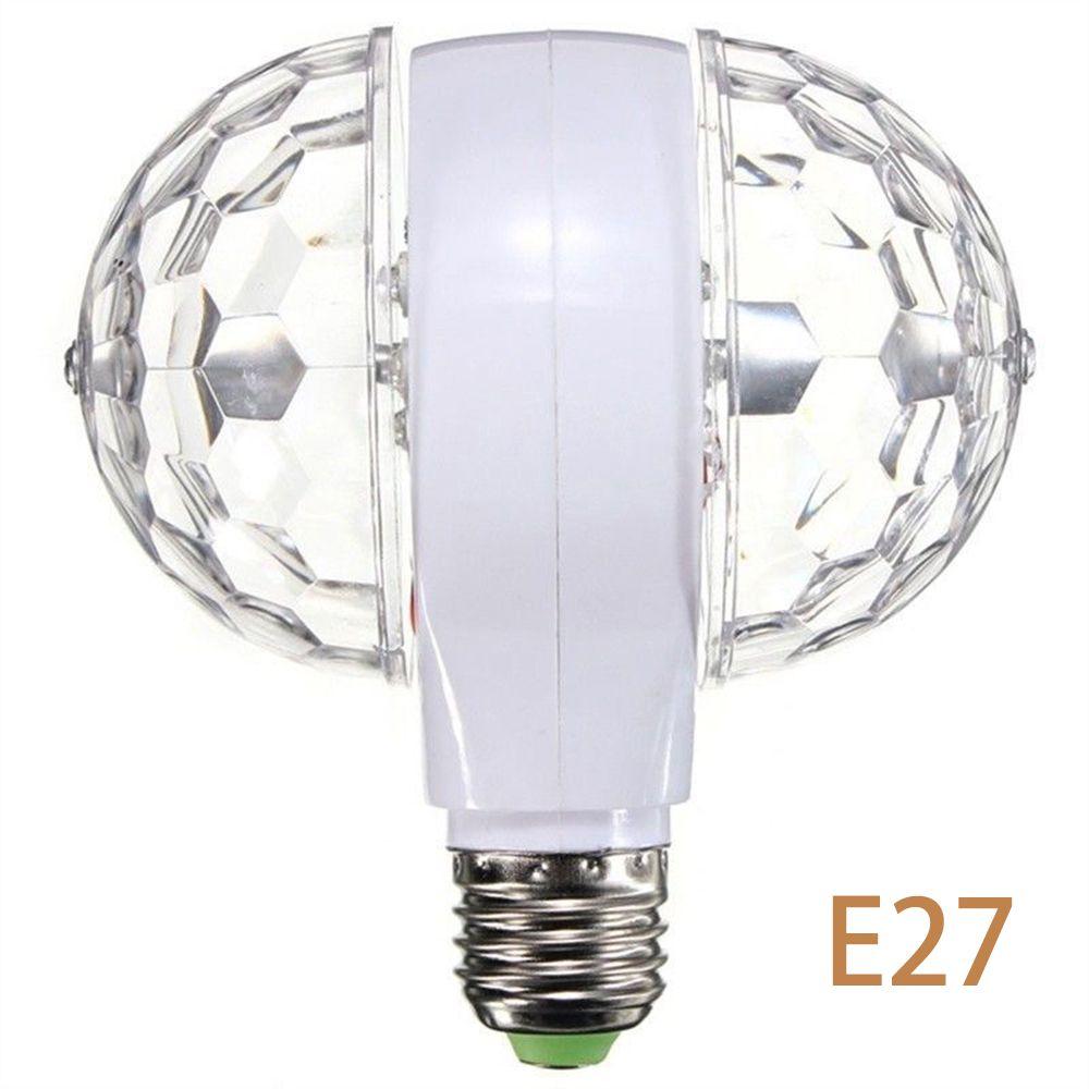Hot Christmas Party 6W LED B22 E27 Crystal Ball Rotating Bulb Stage Light Bulb Disco Lamp