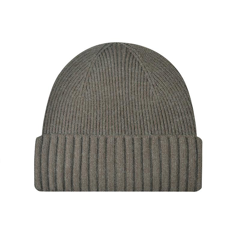 Unisex Korean Style Knit Beanie - Solid Color, Casual, Warm Autumn/Winter Hat