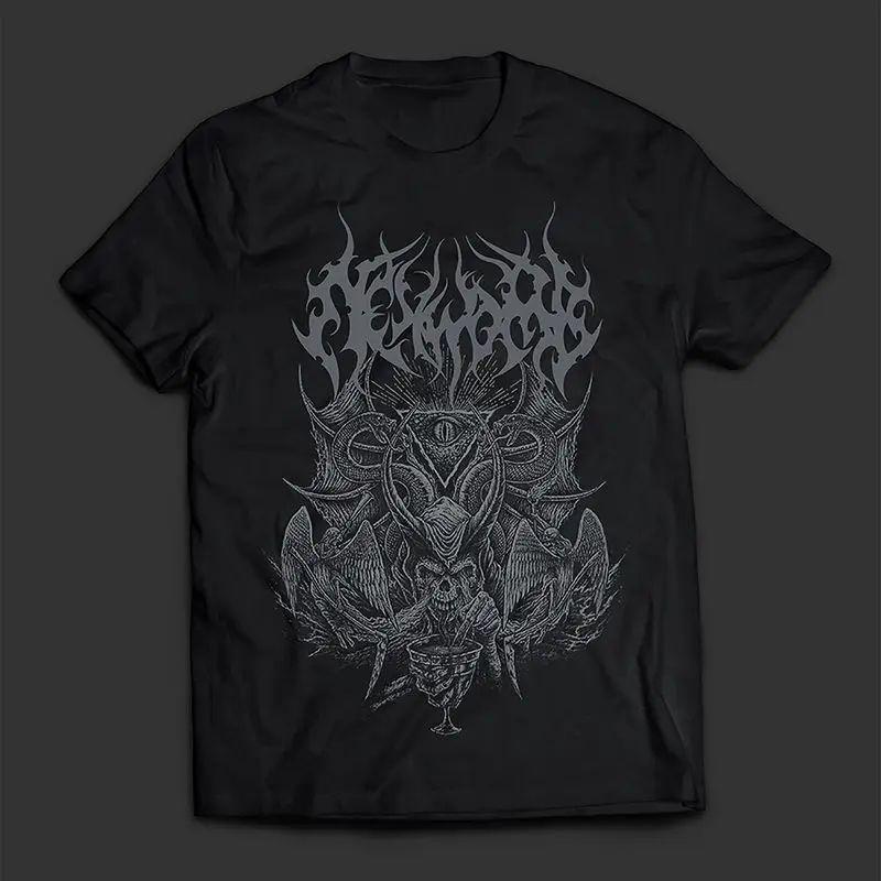 Повседневная Свободная Уличная Одежда Рок-Группа Винтажный Принт Узор Футболка с Коротким Рукавом Хай-Стрит Y2K Футболка Круглый Вырез Высокое Качество Топ Унисекс