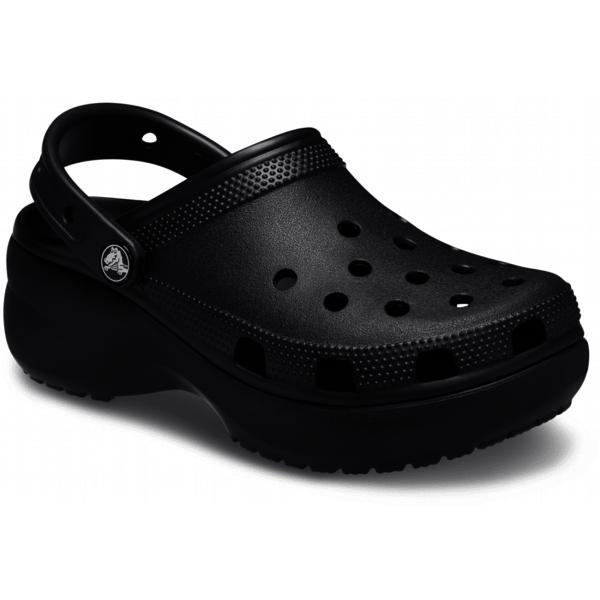 Crocs Классические женские туфли-сабо на платформе, черные 206750 001