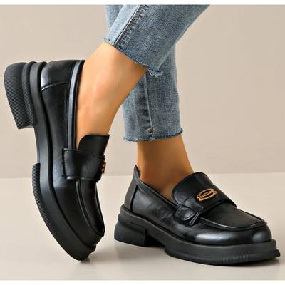 Модная обувь Lefu на толстой подошве, женская, в ретро британском стиле, маленькие кожаные туфли, на толстом каблуке, с мягкой подошвой, повседневные одинарные туфли, Zapatillas Mujer