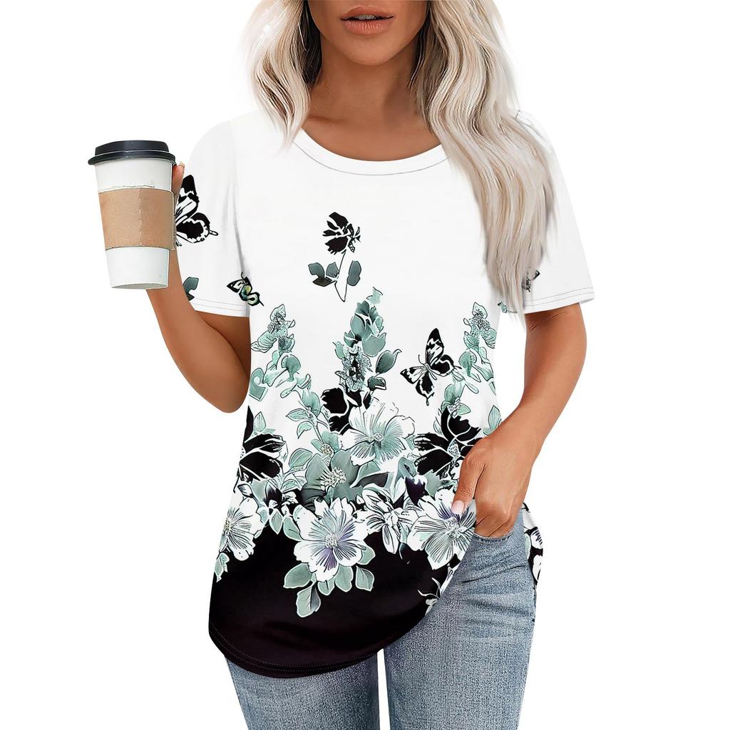 Женский модный повседневный свитер с коротким рукавом и круглым вырезом