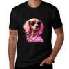 Pink Dog TShirt Plus Size Basic Short Sleeve Top