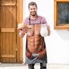 Funny Sleeveless Apron for Men Creative Cooking Apron with Adjustable Waist Ties White Elephant Gifts Holiday Aprons for Party Christmas Stocking