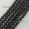 Натуральные Черные Вулканические Лавовые Камни Круглые Бусины для Браслетов и Украшений Своими Руками