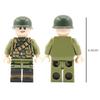 10PCS/set World War II US Army Soldiers Military Weapons Gun Figures Parts Blocks Assembly Model Building Kits Education Toys
