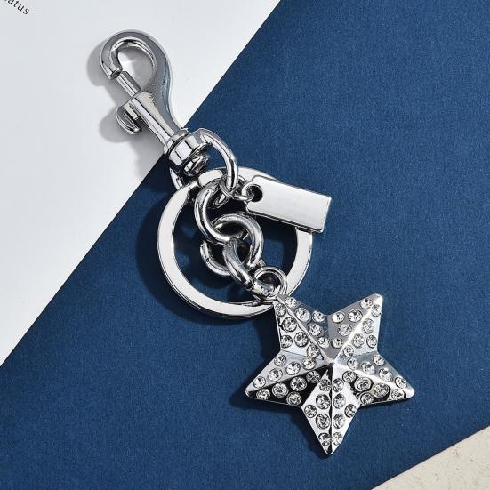 Брелок Подвеска Стразы Инкрустированные Форма Клубники Брелок с Застежкой-Лобстером Шарм для Сумки Аксессуар для Рюкзака