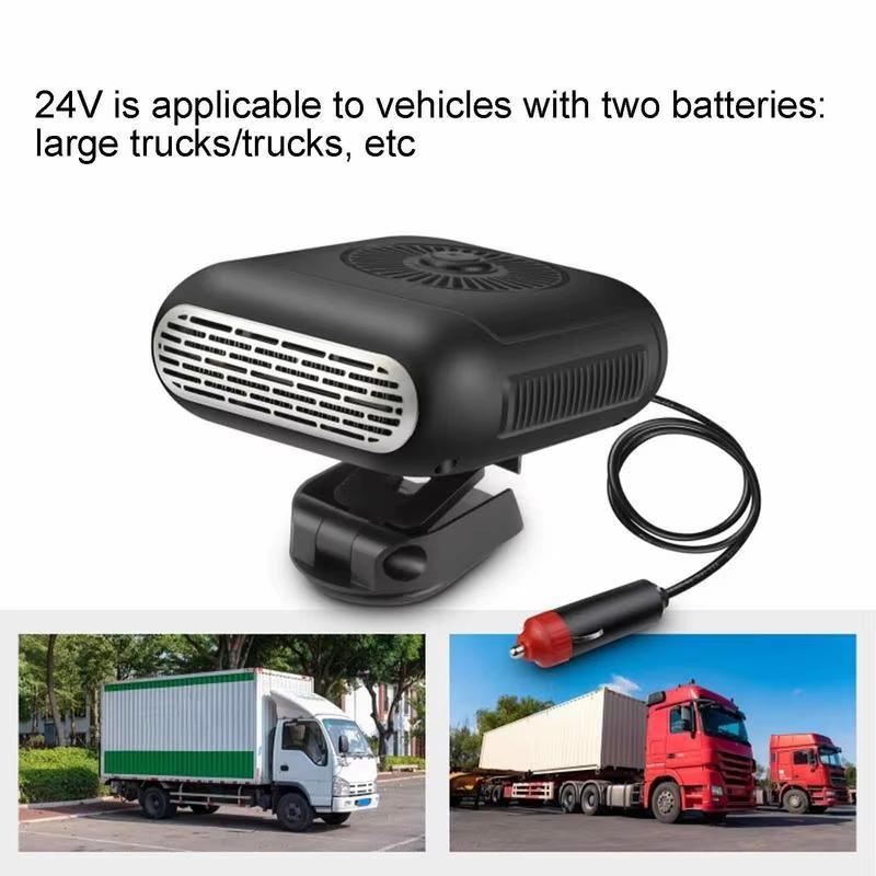 Новый портативный автомобильный обогреватель, портативный автомобильный вентилятор 12 В/24 В, лобовое стекло, быстрый обогрев и охлаждение, обогреватель для рук, антизапотевающий обогреватель для автомобиля