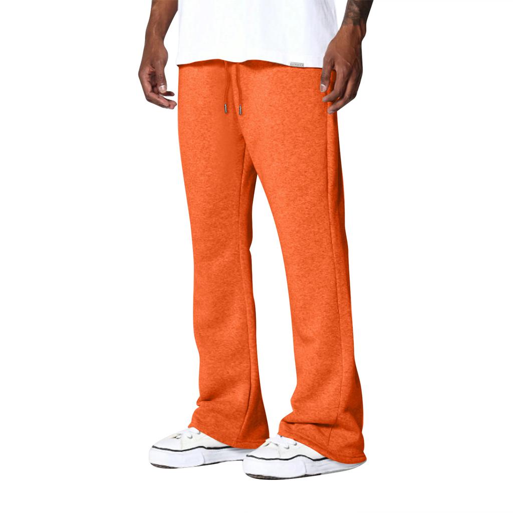 Мужские однотонные свободные спортивные штаны с широкими штанинами, мужские повседневные модные спортивные штаны