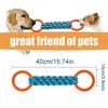 Durable Double-Ring Cotton Blend Dog Rope Toy - Bite-Resistant, Interactive Tug Play For Medium To Large Breeds use
