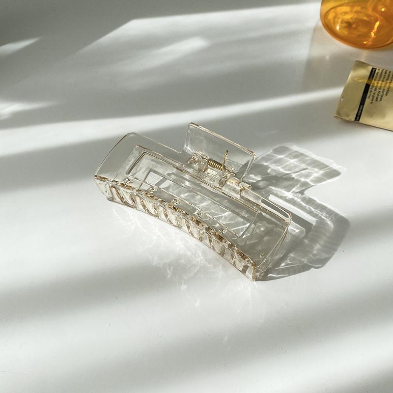 Большой краб для волос с бантом, новый модный однотонный черный зажим для волос в виде акульего плавника, инструменты для укладки волос, аксессуары для женщин, девушек